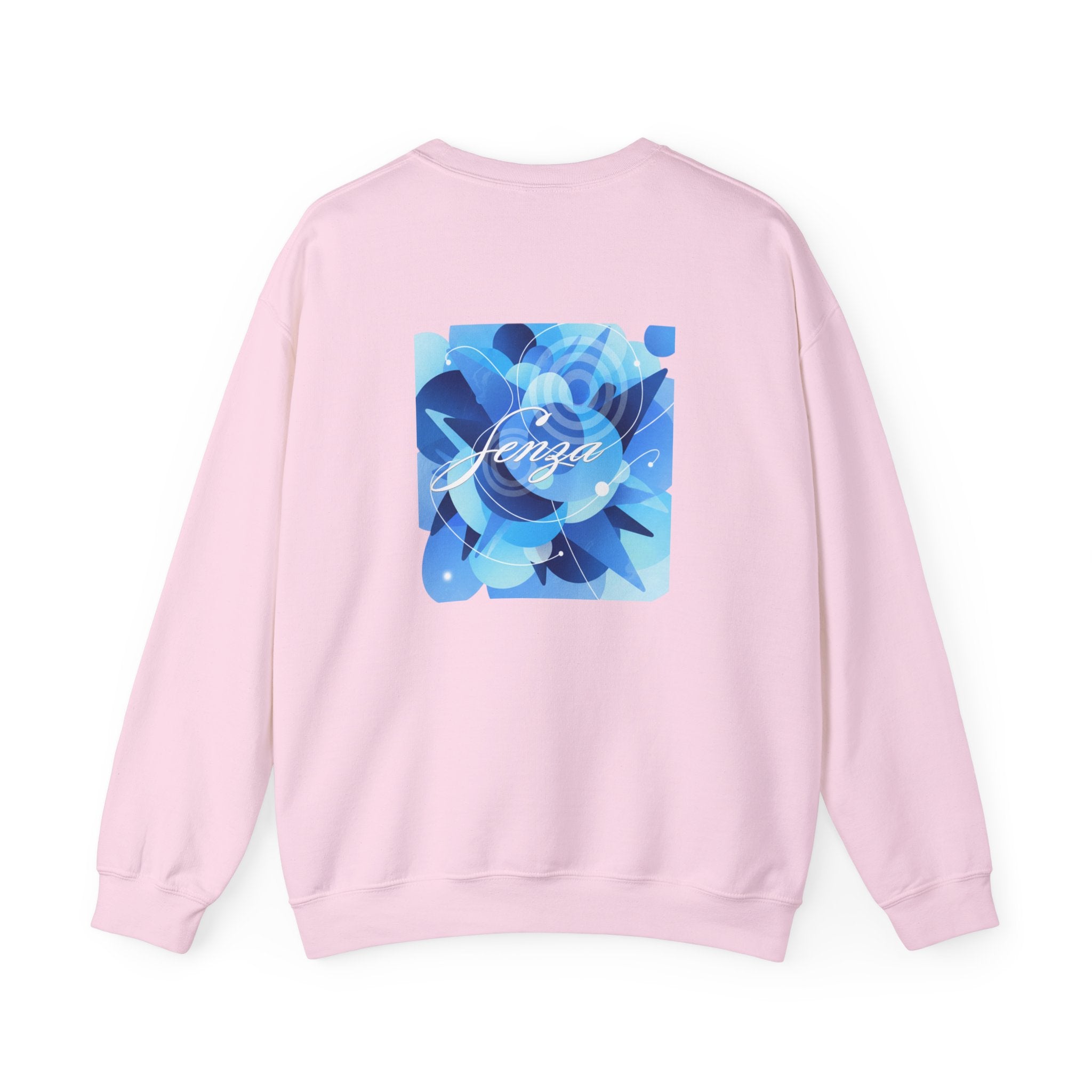 Sudadera sin capucha con estampado rosa claro